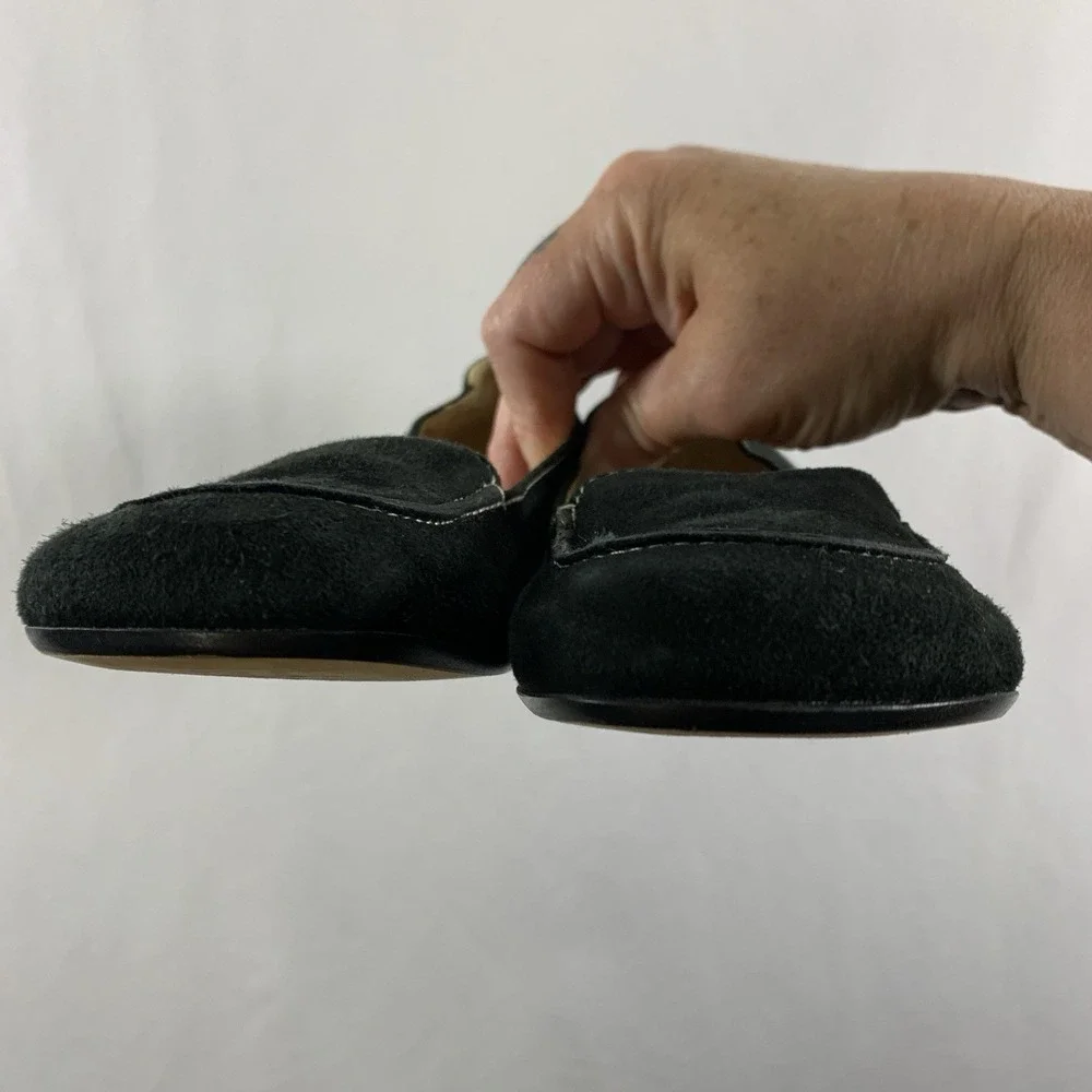 Kate Spade Womens Suede Loafers Smoking Flats Sz 7 Old Money Parisian Minimalist